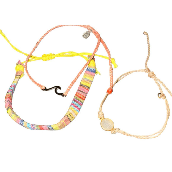 Authentic Pura Vida and Unbranded Bracelet Set Boho Beach Wave Sparkle‎ - Picture 1 of 6
